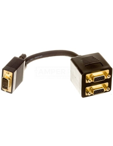 Adapter VGA D-Sub15 (M) - 2x VGA D-Sub15 (F)