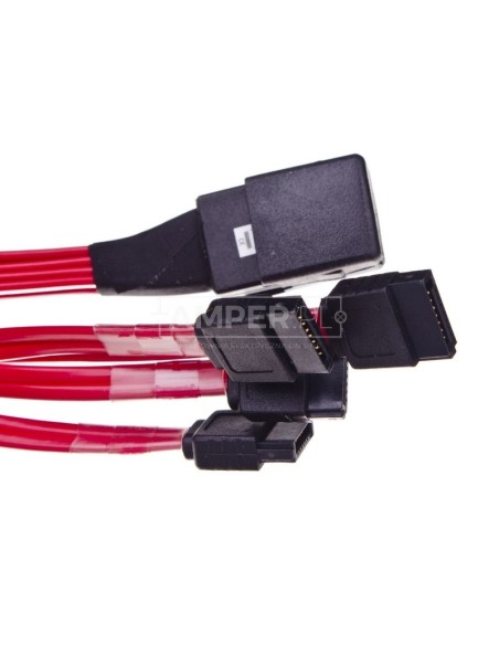 Kabel SAS 36pin mini (SFF 8087) - SATA 7PIN x4 50cm