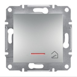Asfora Przycisk "schody" z podś. bez ramki, aluminium EPH1900161 Schneider