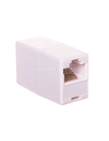 Adapter / przelotka RJ45/RJ45 kat. 5e biały (AT-A 8/8)