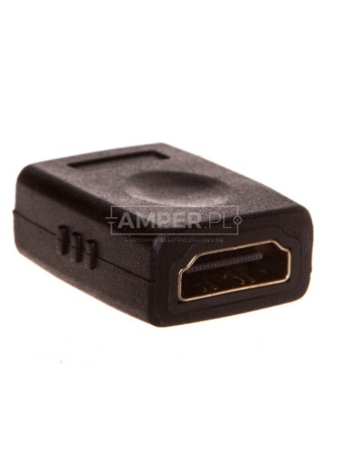 Adapter HDMI Highspeed 2.0 z Eth. Typ HDMI A/HDMI A, Ż/Ż czarny AK-330500-000-S