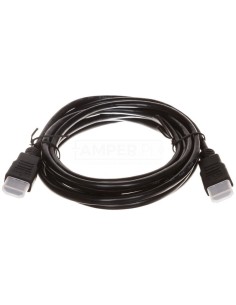 Kabel połączeniowy HDMI Highspeed 1.4 z Eth. GOLD Typ HDMI A/HDMI A, M/M czarny 3m AK-330114-030-S