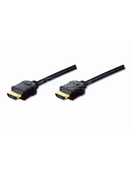 Kabel połączeniowy HDMI Highspeed 1.4 z Eth. GOLD Typ HDMI A/HDMI A, M/M czarny 2m AK-330114-020-S