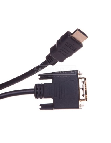 Kabel adapter HDMI Highspeed 1.3 Typ HDMI A/DVI-D(18+1), M/M czarny 5m AK-330300-050-S