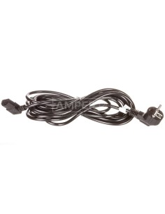 Kabel zasilający kątowy Schuko (type F, CEE 7/7) &gt, C13 5m 93119