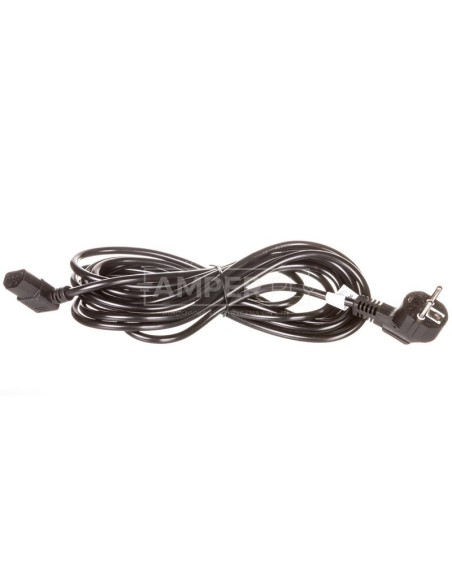 Kabel zasilający kątowy Schuko (type F, CEE 7/7) &gt, C13 5m 93119