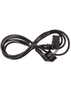 Kabel zasilający kątowy Schuko (type F, CEE 7/7) &gt, C13 2m 50080
