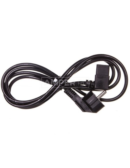 Kabel zasilający kątowy Schuko (type F, CEE 7/7) &gt, C13 2m 50080