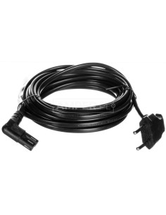 Kabel zasilający kątowy EURO (radiowy) CEE 7/16 - IEC 320 C7 5m 97355