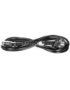 Przewód zasilający Schuko (type F, CEE 7/7) - IEC C13 3m czarny 95142