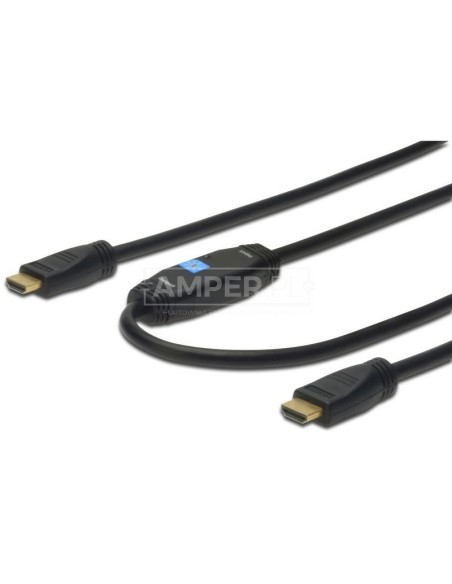 Kabel połączeniowy ze wzmacniaczem HDMI Highspeed 1.4 z Eth. GOLD Typ HDMI A/HDMI A, M/M czarny 15m