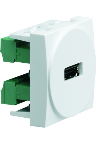 systo Gniazdo HDMI zaciski śrubowe, 2 moduły, biały WS264 Hager