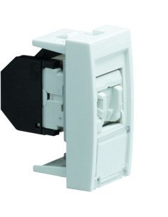 systo Gniazdo informatyczne z polem opisowym 1x RJ45 kat. 5e UTP, 1M, biały WS210 Hager 2