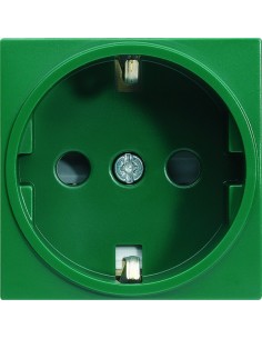 systo Gniazdo SCHUKO z przesłonami styków, 2 moduły, zielony, 16A/250V WS160V Hager 2