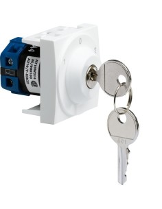 systo Łącznik na klucz 3 pozycyjny, 10A/250V, 2M, biały WS036 Hager 2