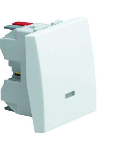 systo Łącznik klawiszowy przyciskowy zwierno/rozwierny z opcją podświetlenia, 10A/250V, 2M, biały WS023 Hager