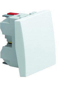 systo Łącznik klawiszowy przyciskowy zwierno/rozwierny, 10A/250V, 2M, biały WS022 Hager 2