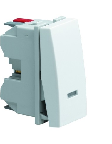 systo Łącznik klawiszowy schodowy z opcją podświetlenia, 10A/250V, 1M, biały WS013 Hager