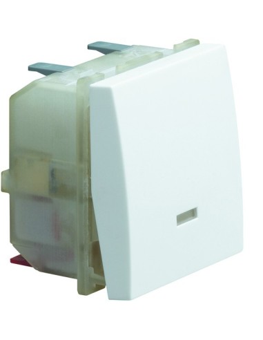 systo Łącznik klawiszowy krzyżowy z podświetleniem, 10A/250V, 2M, biały WS011 Hager