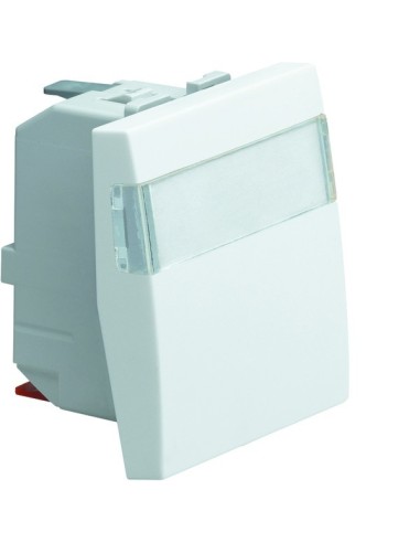 systo Łącznik klawiszowy schodowy z polem opisowym i opcją podświetlenia, 10A/250V, 2M, biały WS006 Hager