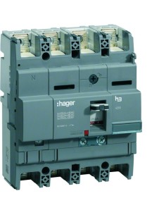Wyłącznik mocy x250 4P N50% 40kA 100A TM HNB102H Hager 2