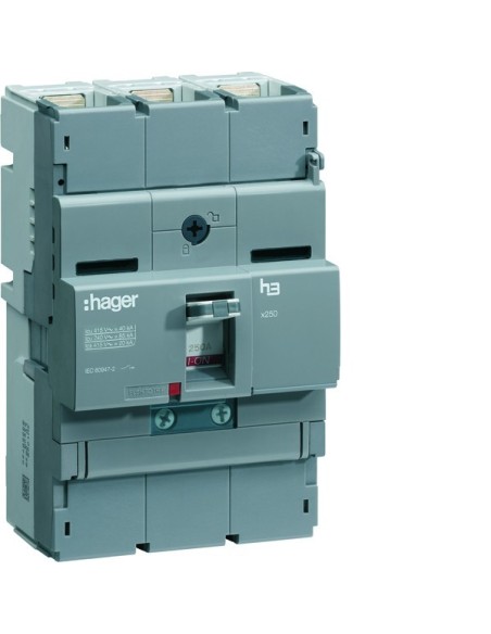 Wyłącznik mocy x250 3P 40kA 100A TM HNB100H Hager