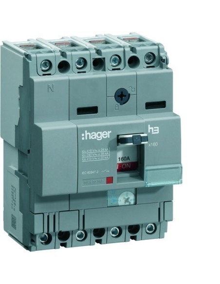 Wyłącznik mocy x160 4P 40kA 160A HNA161H Hager