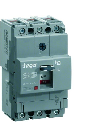Wyłącznik mocy x160 3P 40kA 25A HNA025H Hager