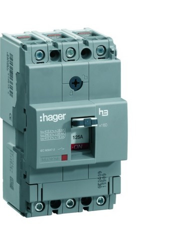 Wyłącznik mocy x160 3P 25kA 125A HHA125H Hager