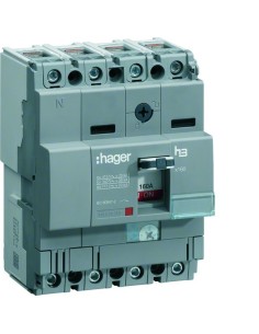 Wyłącznik mocy x160 4P 25kA 80A HHA081H Hager 2