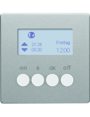 Q.x KNX RF quicklink Łącznik czasowy do sterowników załączających i mechanizmów zasilających Berker.Net, alu aksamit, lakierowan