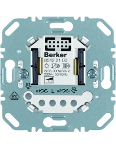 one.platform Ściemniacz uniwersalny przyciskowy podwójny, mechanizm Berker.Net, zaciski śrubowe 85422100 Berker Hager 2