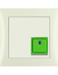 B.Kwadrat/S.1 System przywoławczy Przycisk anulowania/potwierdzenia obecności z ramką, kremowy połysk 52058982 Berker Hager 2