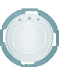 R.classic Łącznik żaluzjowy obrotowy z elementem centralnym i pokrętłem, 2-biegunowy, biały, połysk 38122089 Berker Hager 2