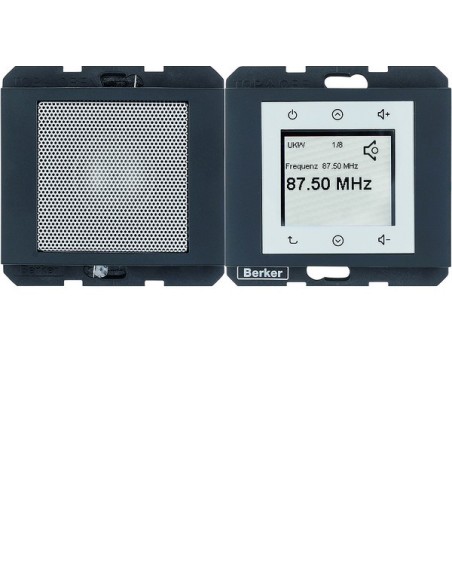 K.1 Radio Touch komplet, antracyt mat  28807006 Berker Hager