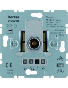 one.platform Ściemniacz obrotowy Tronic® 20-360 W, mechanizm 286710 Berker Hager 2