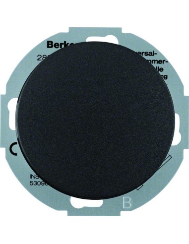 R.classic Rozszerzenie ściemniacza uniwersalnego z płytką czołową, czarny 28352045 Berker Hager