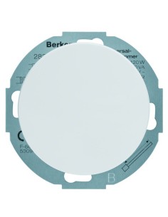R.classic Ściemniacz uniwersalny z płynną regulacją i płytką czołową, biały 28342089 Berker Hager 2
