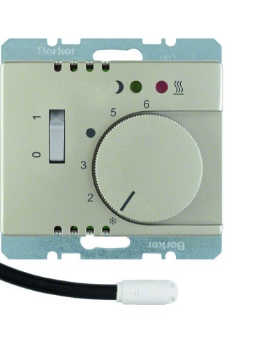 Arsys Regulator temperatury podłogowej z zestykiem zwiernym, elementem centralnym i łącznikiem, stal szlachetna, lakierowana 203