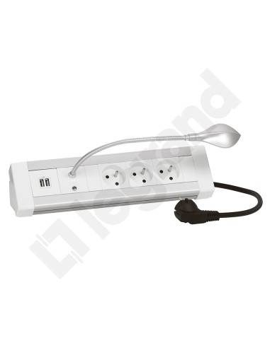 Blok biurowy 3 gniazda z/u 3x2P+Z +2xUSB +lampka +kabel 054636