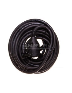 Przedłużacz 1-gniazdo z/u 10m /H07RN-F 3x1,5/ czarny P01710