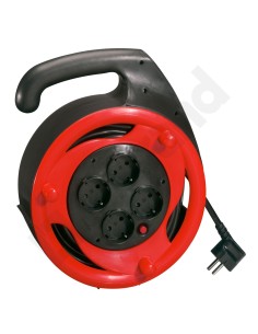 HELMO Przedłużacz zwijany 4x2P+Z 10m /przewód PVC 3x1,5mm2/ 90970