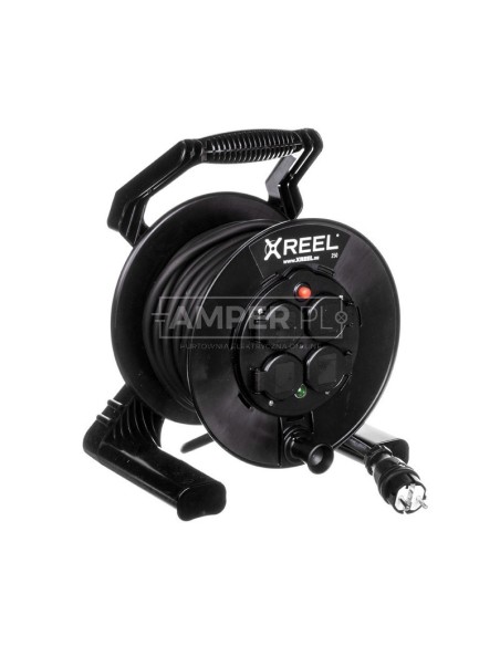 Przedłużacz bębnowy XREEL 20mb H05RR-F 3x2,5 IP44 4xGS 230V 92501H48223