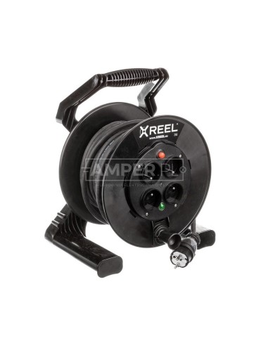 Przedłużacz bębnowy XREEL 20mb H05RR-F 3x2,5 IP20 4xGS 230V 92501T48223