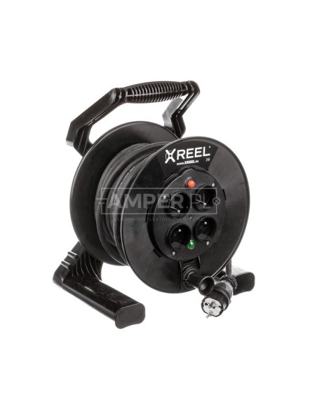 Przedłużacz bębnowy XREEL 20mb H05RR-F 3x2,5 IP20 4xGS 230V 92501T48223