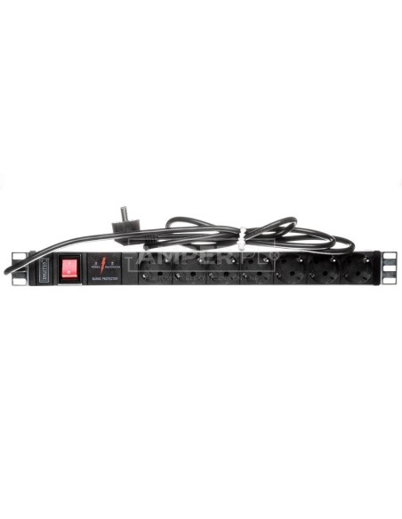 Listwa zasilająca do szaf rack (PDU) 19 cali 7x Schuko DN-95407