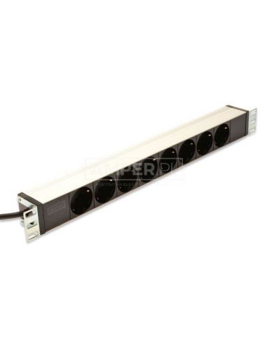 Listwa zasilająca do szaf rack (PDU) 19cali 8x Schuko DN-95401