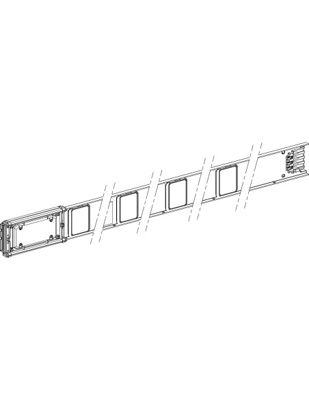 Canalis, element prosty, 100A, 4 odpływy KNA100ED4204