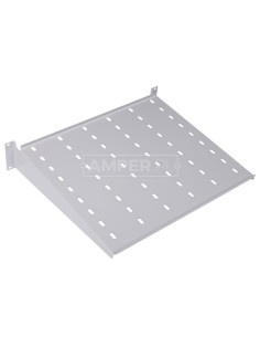 Półka stała 19 cali 2U mocowana jednostronnie 400mm NWS-FFE/19/2HE/T400 255024