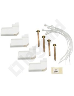 Zestaw 4 uchwytów + opaski do montażu w puste ściany RWN 001490